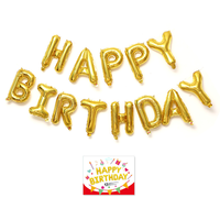 Lot de ballons en aluminium en forme de lettres de 16 pouces pour décoration de fête d'anniversaire, de Noël et du Nouvel An, ensemble de ballons alphabet pour adolescents