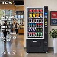 Máquina Expendedora Comercial de Snacks y Bebidas TCN de Gran Capacidad con 48 Ranuras, Módulo de Calentamiento y Cuerpo Totalmente de Acero para Negocios Minoristas