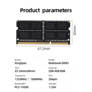 Kingspec 1.35V Lage Moq Ram <span class=keywords><strong>Ddr3</strong></span> 4Gb 1600Mhz Laptop Ram - Product Image 3