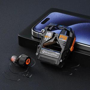 Auriculares Inalámbricos GravaStar P9 PLUS Negros con ANC para Gaming y Aviación, de Plástico, V5.3 On-Ear con Luz RGB y Driver Dinámico - Product Image 4