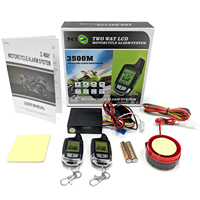 Télécommande LCD bidirectionnelle NTO avec affichage de l'heure, étanche, verrouillage automatique, alarme antivol pour moto avec capteur de choc