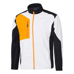 Chaqueta de Golf Impermeable para Hombre, 100% Poliéster Elástico, con Cordón Ajustable en el Bajo, Bolsillo en el Pecho, Ligera, con Cierre Completo - Product Image 3