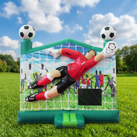 WINSUN Maison de rebond gonflable à thème de football pour enfants commerciale Château gonflable Maison de rebond pour événement de fête