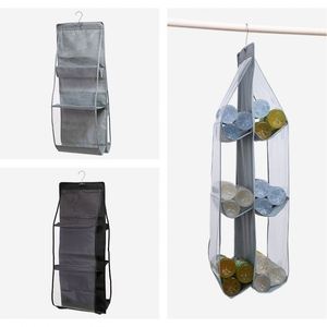 6 Pocket Hanging Handbag <b>Organizer</b> <b>for</b> Wardrobe <b>Closet</b> Transparent Storage Bag Handbag <b>Organizer</b> Storage - Product Image 5