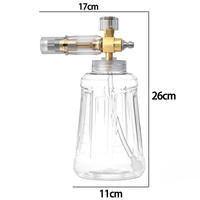 Lance à mousse pour neige de montagne, buse de pistolet à eau haute pression pour le nettoyage automobile, capacité 1L, outil de nettoyage de voiture durable