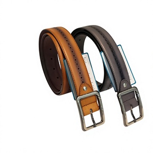 Durable 100% Original Cow Hide Steel Pin Lightweight Eco Friendly Handmade Men's Formal Style Belt 3.8cm Width 140cm Length - Product Image 2