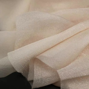 Tissu Organza Coloré Uni Effet Étoilé Froissé pour Robe de Soirée <span class=keywords><strong>et</strong></span> Rideau de Fond - Product Image 2