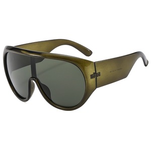 2025ใหม่แว่นตากันแดดนักบินชิ้นใหญ่พิเศษแว่นตาแฟชั่นแบรนด์แฟชั่นของผู้หญิงแว่นกันแดดโล่ใหญ่สำหรับผู้ชายเฉดสีกลางแจ้งสุดหรูทันสมัย - Product Image 3