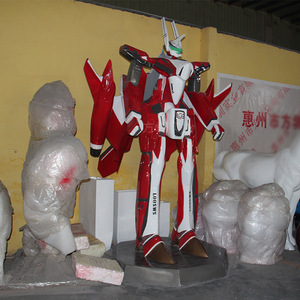 Escultura de Robot Guerrero de Resina para Exteriores, Diseño Moderno, Figura de Dibujos Animados Resistente, Instalación Artística - Product Image 4