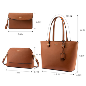 Set di 3 <span class=keywords><strong>Borse</strong></span> LOVEVOOK in Pelle PU, Borsa a Mano di <span class=keywords><strong>Lusso</strong></span> per Donna, Vendita Calda - Product Image 4
