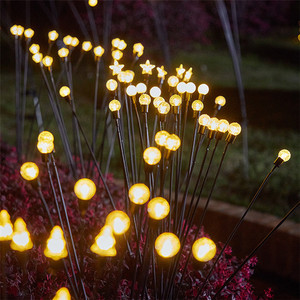 Năng lượng mặt trời Powered Bee Ong Mật ngoài trời nhấp nháy LED pentagram Cổ Tích trang trí vườn pentagram Cổ Phần cảnh quan ánh sáng - Product Image 1