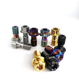 Composants en alliage de titane haute performance, directement de l'usine - Vis de frein à disque à trou unique M10*1.0/1.25 - Product Image 3