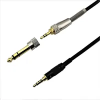 Câble adaptateur audio av 1.5 mâle à 1.8, 1m 3.5 m 3.5 m, aux, 6.35mm, de haute qualité, prix d'usine