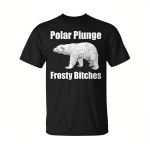Camiseta Polar Plunge Bear Frosty Bitches, Ropa para Equipos de Eventos Invernales - Product Image 2