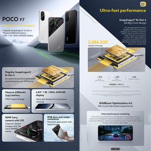 Versión Global <span class=keywords><strong>POCO</strong></span> F7 5G Smartphone 12GB 256GB 6.83 Pulgadas Snapdragon 8s Gen 4 NFC Negro - Product Image 2