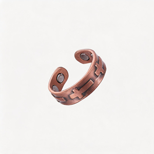 High Quality Classic <b>Finger</b> <b>Ring</b> Vintage Magnetic Copper <b>Ring</b> Healthy Women Custom Men Adjustable Copper <b>Rings</b> - Product Image 5