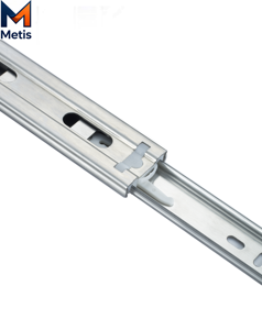 OEM ODM メーカー モダンステンレススチール製引き出しスライド-45mm 24インチ ヘビーデューティー伸縮式チャンネルレール キッチン倉庫用 - Product Image 3