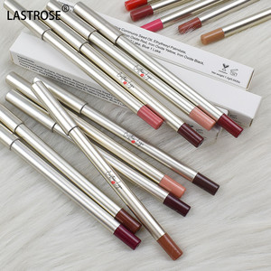 Crayons à lèvres imperméables végétaliens brun foncé rouge or mat longue durée emballage <span class=keywords><strong>crayon</strong></span> à lèvres en plastique avec logo OEM marque privée - Product Image 3