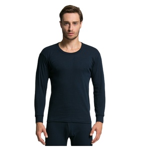 100 cotone bianco intimo termico Set mutandoni Base strato manica lunga camicie termiche <span class=keywords><strong>pantaloni</strong></span> per uomo - Product Image 2