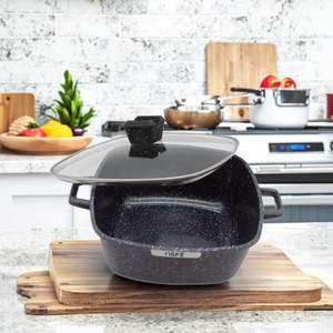 High Quality Marble Coating Pink Casserole Pot <strong>Kichen</strong> Accessories Diecast Aluminum Metal Kitchen <strong>Wear</strong> Non Stick Cookware Sets - Product Image 2