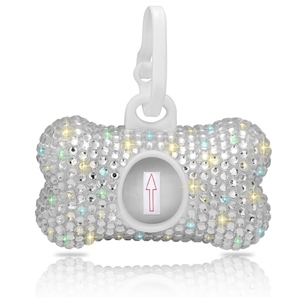 Crystal Dogs <span class=keywords><strong>Poop</strong></span> Bags Dispensador <span class=keywords><strong>Diamond</strong></span> Pets Bolsa de basura Titular - Product Image 1