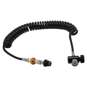 Kit/Pieza de Tanque de Latón Duradero de Color Negro para <span class=keywords><strong>Manguera</strong></span> de Control Remoto de Bobina, Rosca G1/2, Línea con QD y Válvula de Retención Deslizante, Accesorios de 3000-4500 psi - Product Image 1