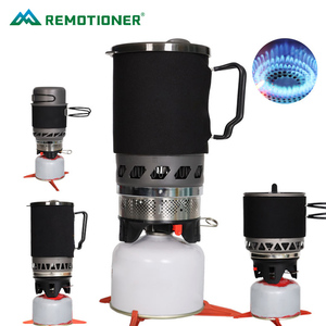 Équipement de cuisson au <span class=keywords><strong>propane</strong></span> d'extérieur, ensemble de brûleurs portables en aluminium anodisé dur, système de cuisinière de camping 0,9 L - Product Image 3