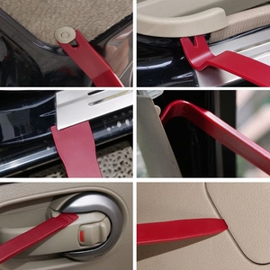 Kit de 7 outils de démontage pour panneaux de tableau de bord, garnitures de portières et autoradios de voiture – Outils de réparation en plastique rigide - Product Image 6