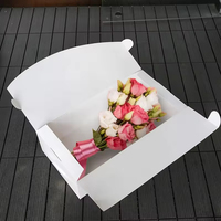 Boîte cadeau à fleurs à ouverture facile |   Boîte en papier pliable de style ouvert innovante pour la livraison de bouquets floraux