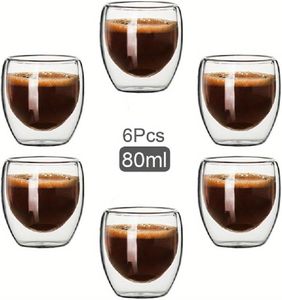 Tazas <span class=keywords><strong>de</strong></span> Vidrio Borosilicato <span class=keywords><strong>de</strong></span> Doble Pared, Resistentes al Calor, Aisladas, para Café y Té, Transparentes, <span class=keywords><strong>con</strong></span> Forma <span class=keywords><strong>de</strong></span> Huevo, para Latte - Product Image 6
