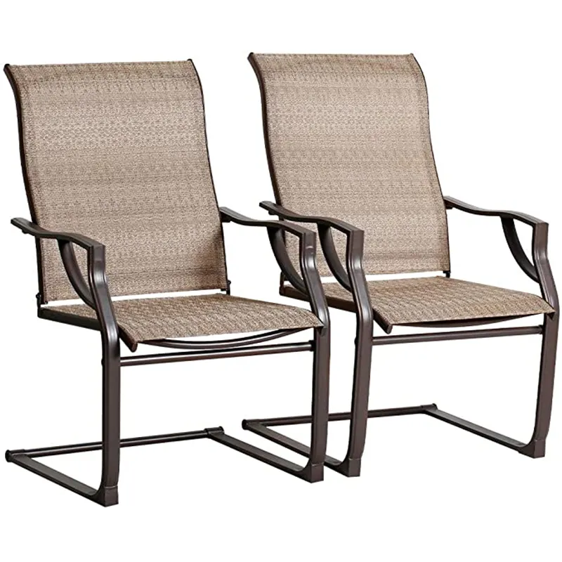 Bahçe mobilyaları açık yemek veranda sallanan sandalyeler bahçe sandalyeleri için tüm hava