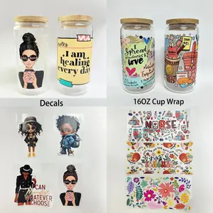 I'm Black History Black Nurse Teacher Magic Juneteenth 1865 UV DTF Transfer Stickers Calcomanías para Libbey Cold Cups Mugs Tumbler - Product Image 6