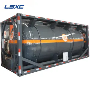 20ft LSXC professionally used to transport concentrated nitric acid 1060 aluminum tank container for sale