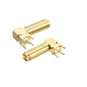 <span class=keywords><strong>SMA</strong></span> nữ 90 độ <span class=keywords><strong>PCB</strong></span> gắn <span class=keywords><strong>SMA</strong></span> nữ Jack vách ngăn Hàn <span class=keywords><strong>PCB</strong></span> gắn góc phải - Product Image 1