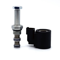 Válvula de cartucho electromagnética hidráulica Hongda SV-08/SV-10/SV-12/Válvula de alivio de presión electromagnética/Válvula de elevación para
