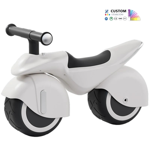 PU 2 rodas para crianças equilíbrio motocicleta plástico pé-powered passeio deslizante em carro brinquedo para meninos e meninas - Product Image 1