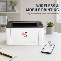 Untuk Printer Laser Monokrom A4 H P LaserJet 108w, Printer Laser Hitam Putih Nirkabel Wifi dengan HP Smart App untuk Kantor Rumah