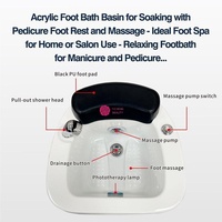 Chaise de pédicure professionnelle portable Yicheng avec bac de lavage intégré pour salon de manucure et spa, prix abordable