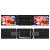 Monitor Dual Magnético Desmontable de 16'' y 2.5K de Fábrica OEM, Tipo-C, Plug and Play, Horizontal y Vertical, Serie Business para Teléfono y Portátil