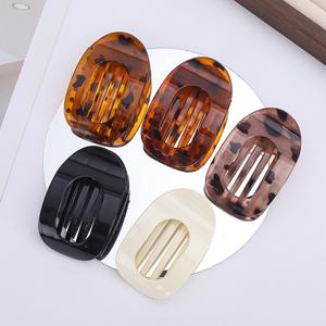 Ensemble de pinces à cheveux en résine très vendues, design rectangulaire mat sans couture, motif requin, accessoires pour cheveux transfrontaliers - Product Image 3