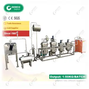 Low Cost Laboratory Edible Mini Soybean Small Crude Oil Refinery for Refining Cooking Coconut,Palm,Sunflower Seed,Nuts
