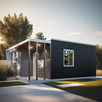 Nouveau plan de cuisine ouverte 2 chambres 1 salle de bain Projet de construction de bâtiments à structure en acier préfabriqué pour application en entrepôt