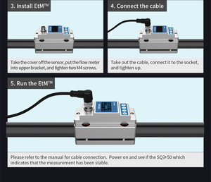 مقياس تدفق بالموجات فوق الصوتية بمشبك 1 بوصة مع خرج نبضات أوكت لقياس تدفق السوائل - Product Image 4