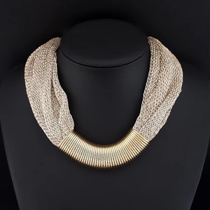 Delle donne Handmade di Fascino Della Collana Del Choker Collari Corda Robusta Catena Dichiarazione Collane Vestiti di Vendita Calda Dei Monili di Disegno - Product Image 3