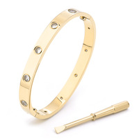 Nouveau Bracelet en Acier Inoxydable Électroplaqué Or Rose Kaga de Cinquième Génération, Style Tendance, pour Hommes et Femmes