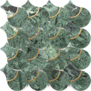 <span class=keywords><strong>Mosaico</strong></span> de <span class=keywords><strong>Piedra</strong></span> <span class=keywords><strong>Natural</strong></span> Estilo Mármol Moderno, Mural de Pared con <span class=keywords><strong>Malla</strong></span> Brillante, Decoración de Pared y Piso para Habitaciones de Hotel - Product Image 3