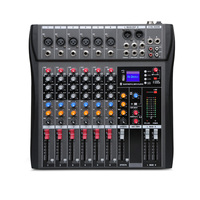 Console de mixage audio professionnelle analogique série T-MG 6CH 8CH 12CH 16CH avec Bluetooth USB Alimentation fantôme 48V