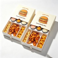 Emballages alimentaires à emporter, boîtes à lunch personnalisées, boîtes jetables en papier pour shawarma, frites, collations, bonbons, gâteaux, emballages à emporter