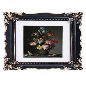 Marco de Fotos de Resina Newpoint de 8x10 Pulgadas para Decoración del Hogar, Diseño de Flores en Relieve Hecho a Mano, Estilo Vintage para Mesa y Pared - Product Image 6