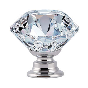DN Clear Diamond Crystal Muebles Cajón y manijas de tocador Europa moderna Perillas de gabinete de cocina simples - Product Image 1